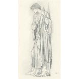 Sir Edward Coley Burne-Jones, Bt., A.R.A., R.W.S. (1833-1898)
A Minstrel: Study for 'The Mill'