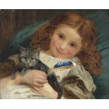 Sophie Anderson (1823-1903)
A little girl with a kitten
signed 'S. Anderson' (lower right)
oil on