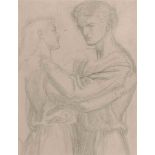 Dante Gabriel Rossetti (1828-1882)
Study for 'The Blessed Damozel'
pencil and red chalk on paper
9 ¾