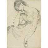 Dante Gabriel Rossetti (1828-1882)
Study for 'Desdemona's Death Song'
black chalk on two joined