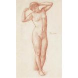 Sir Edward John Poynter, P.R.A., R.W.S. (1826-1919)
Study for 'Diadumenè'
dated 'Dec. 20. 81' (