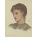 Dante Gabriel Rossetti (1828-1882)
Portrait of a lady, bust-length
signed with monogram and dated '