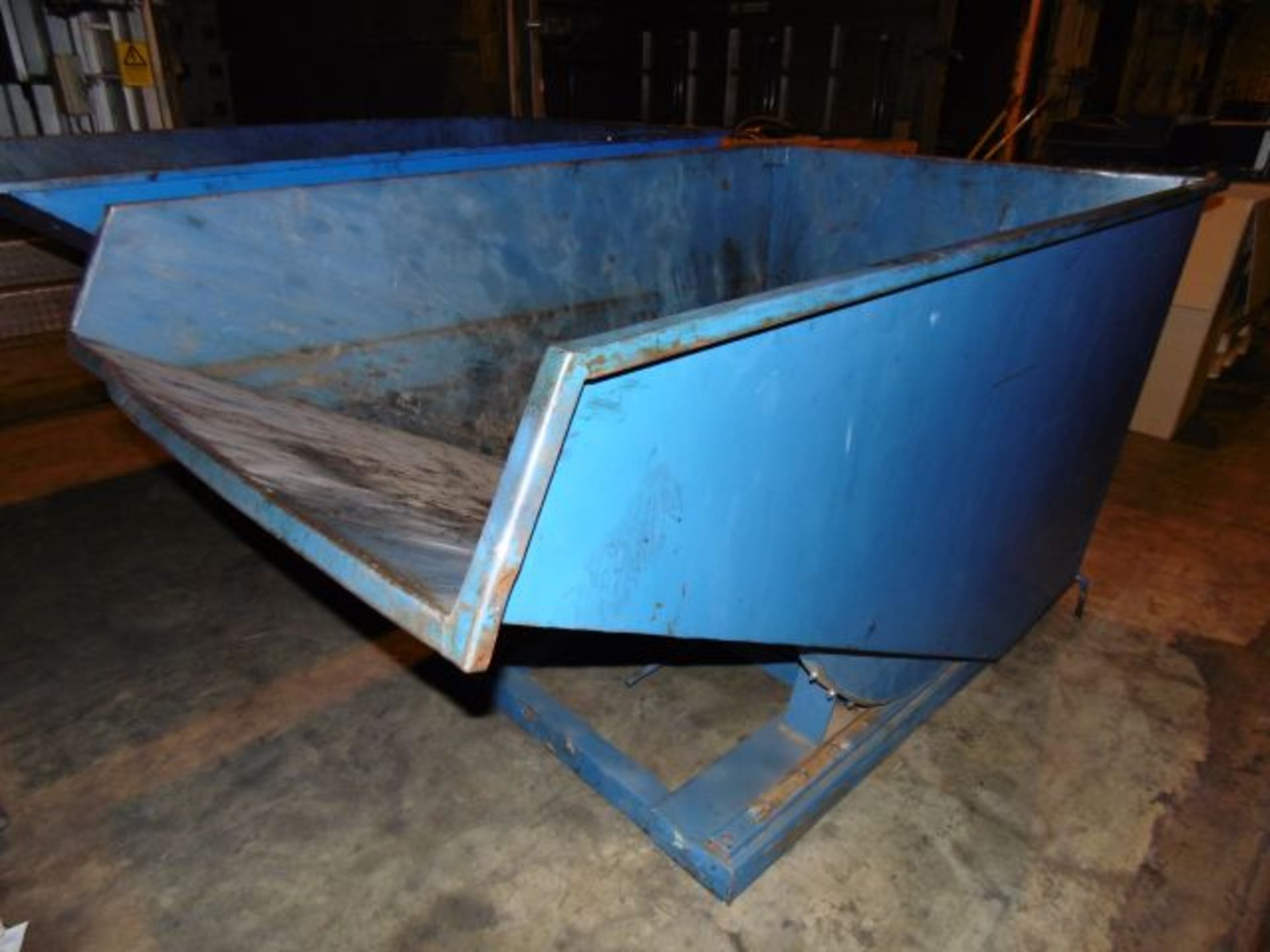 * Tipping Skip; 2100 x 1300mm x 1100mm deep. Loaded onto Buyer's Transport