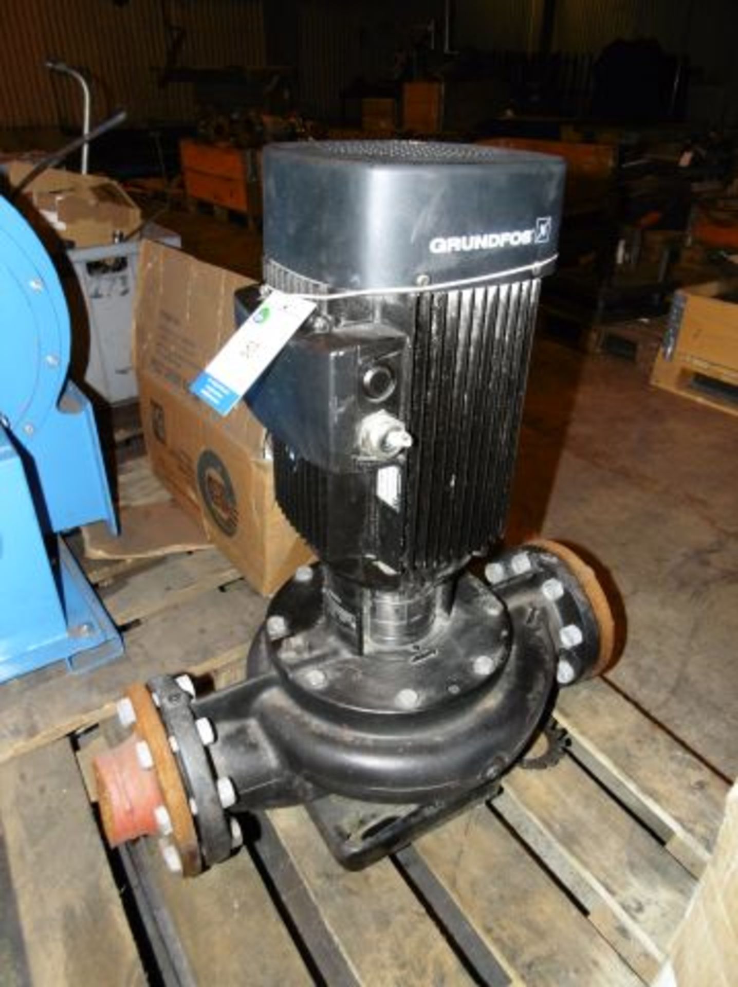 * Grundfos type LM 80-200/210 A-F-A-BBUE Pump with 4.0kw Motor. Loaded onto Buyer's Transport