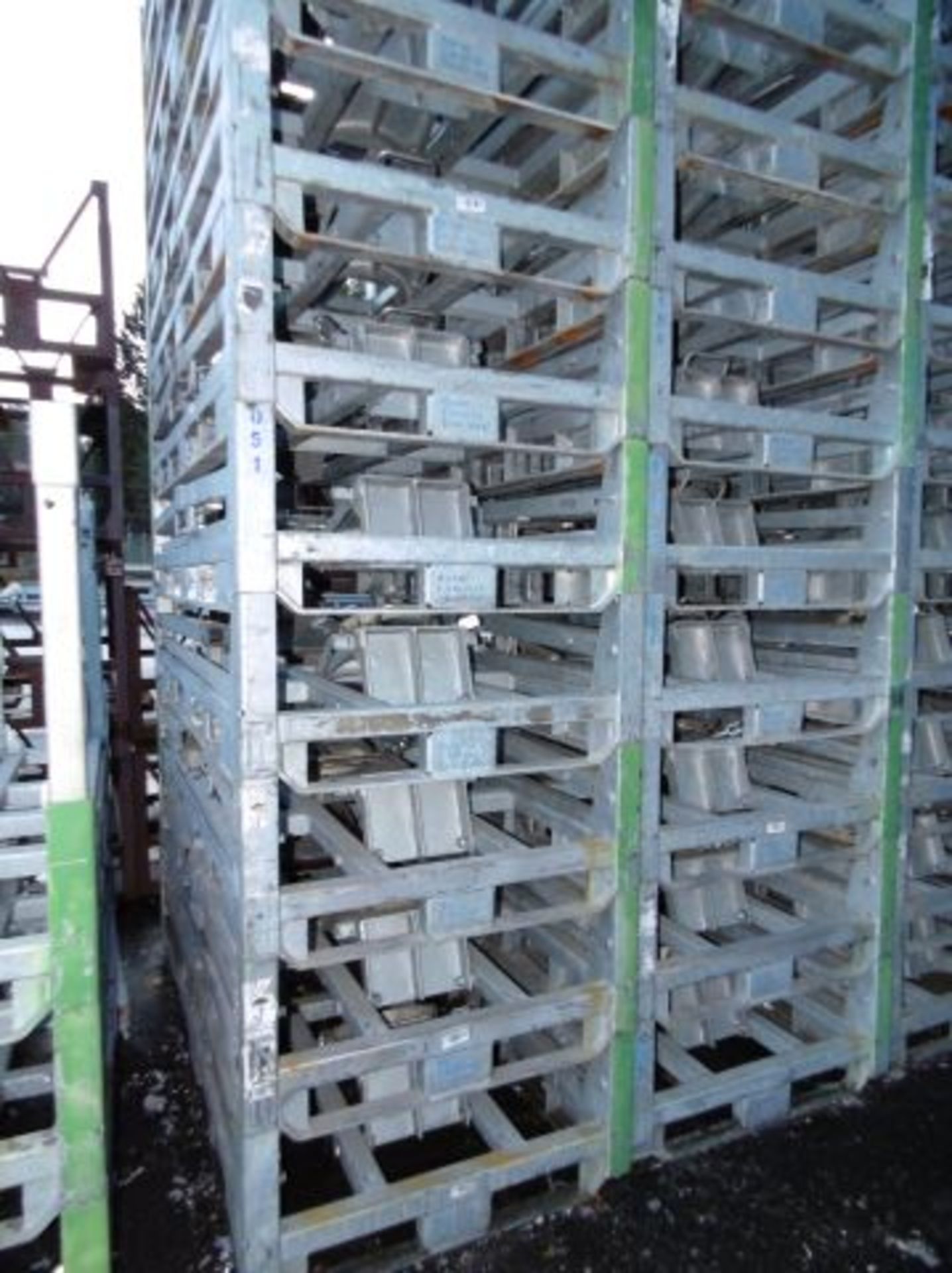 * 20 x Folding/Stackable Galvanised Steel Stillages; each 1950 x 1000mm. Loaded onto Buyer's - Image 2 of 2