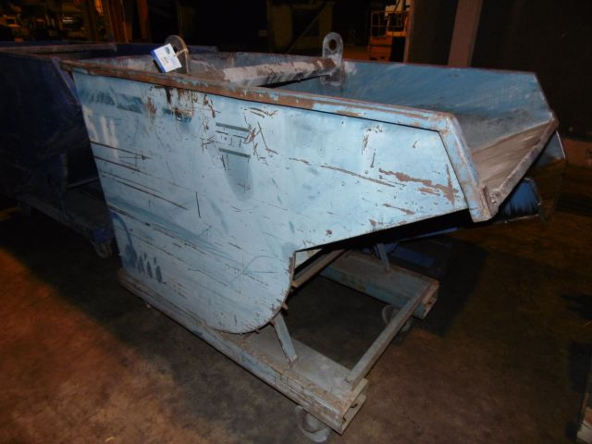 * Mobile Tipping Skip; 1800 x 1000mm x 950mm deep. Loaded onto Buyer's Transport