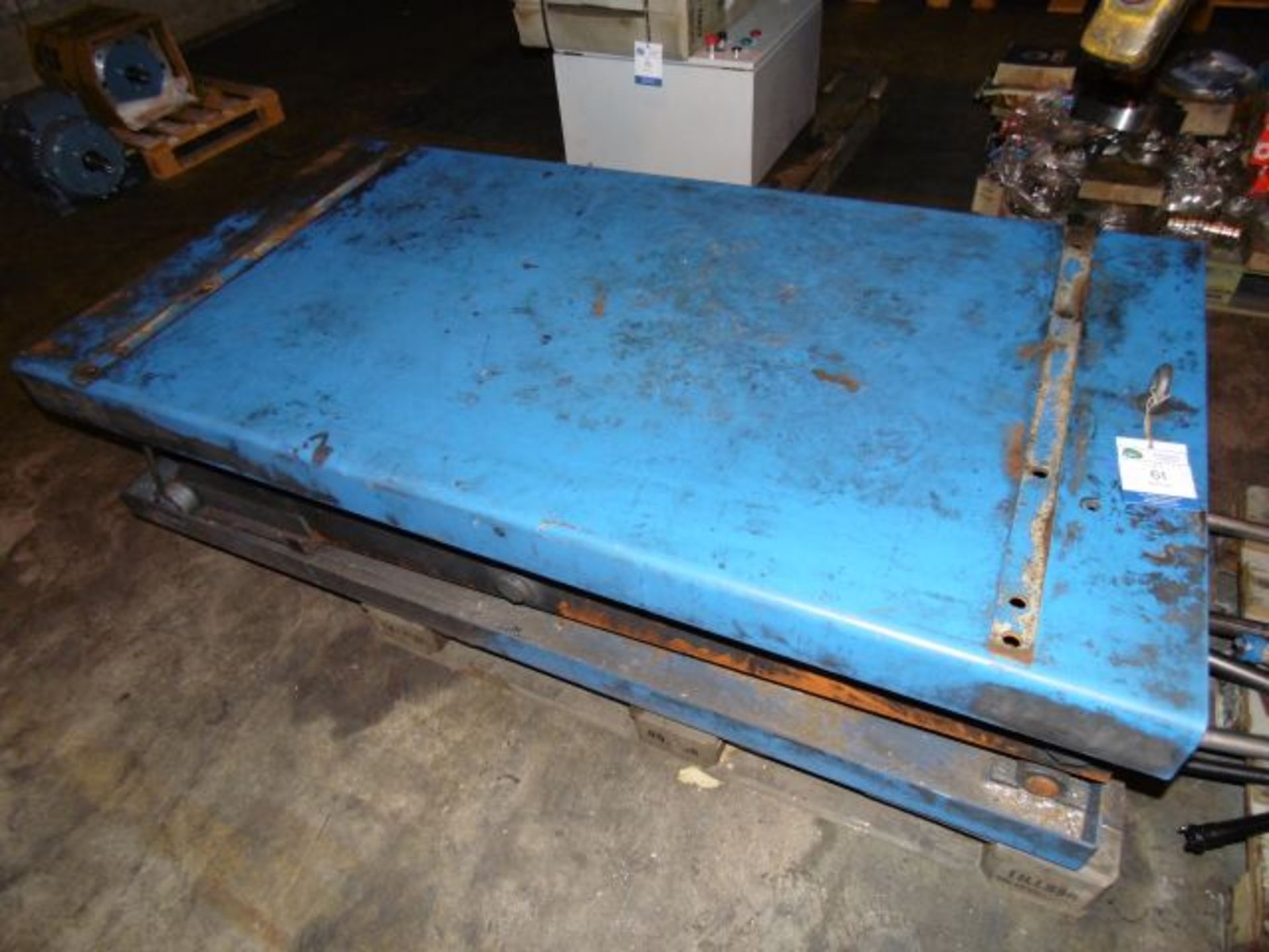 * Scissor Lift Table; 1700 x 900mm; Max Load 1300kg. Loaded onto Buyers Transport