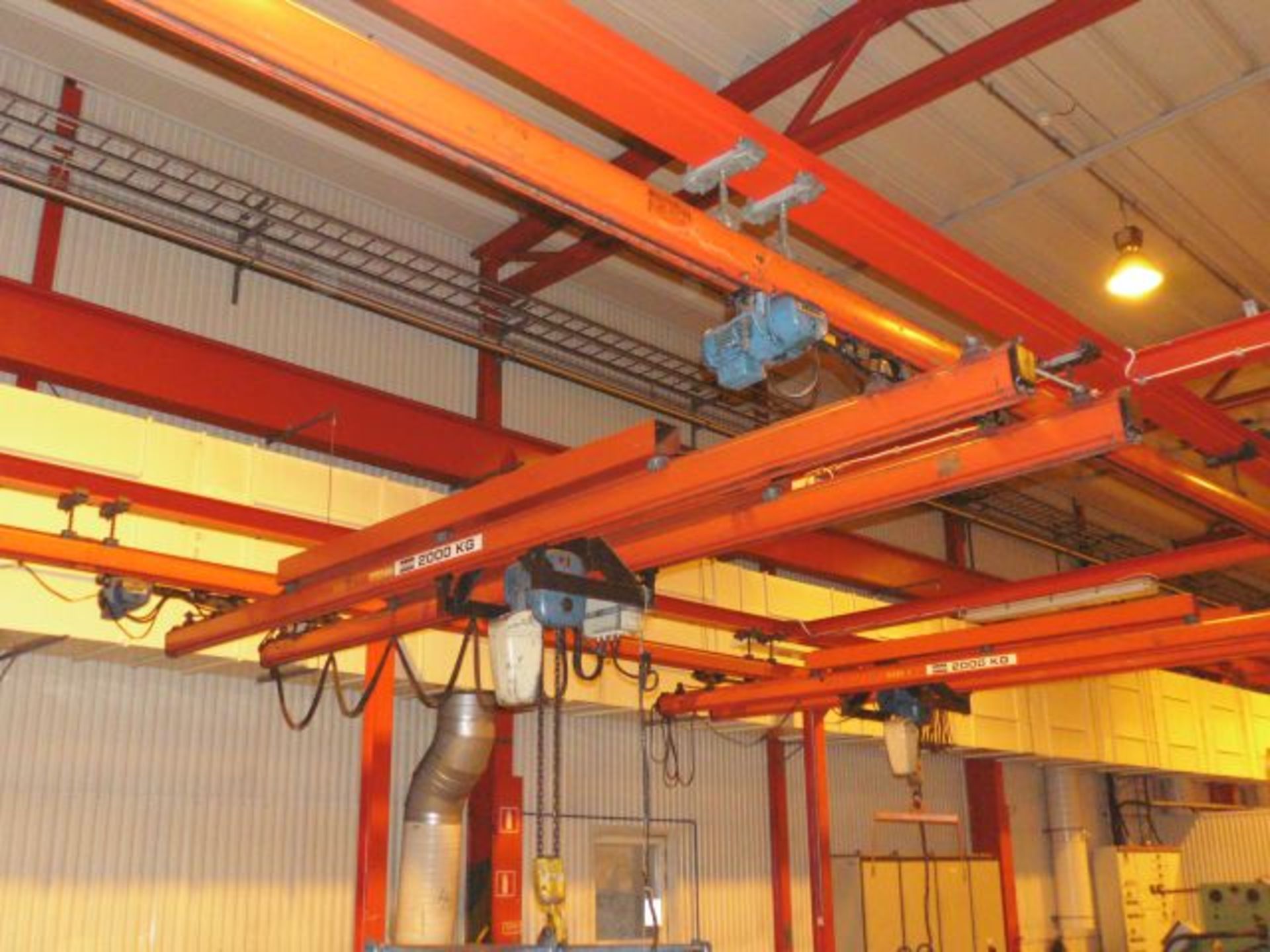 * RSJ Gantry with 2 x 2000kg KONE Pendant Operated Hoists.  Click here to view more information on - Image 7 of 7