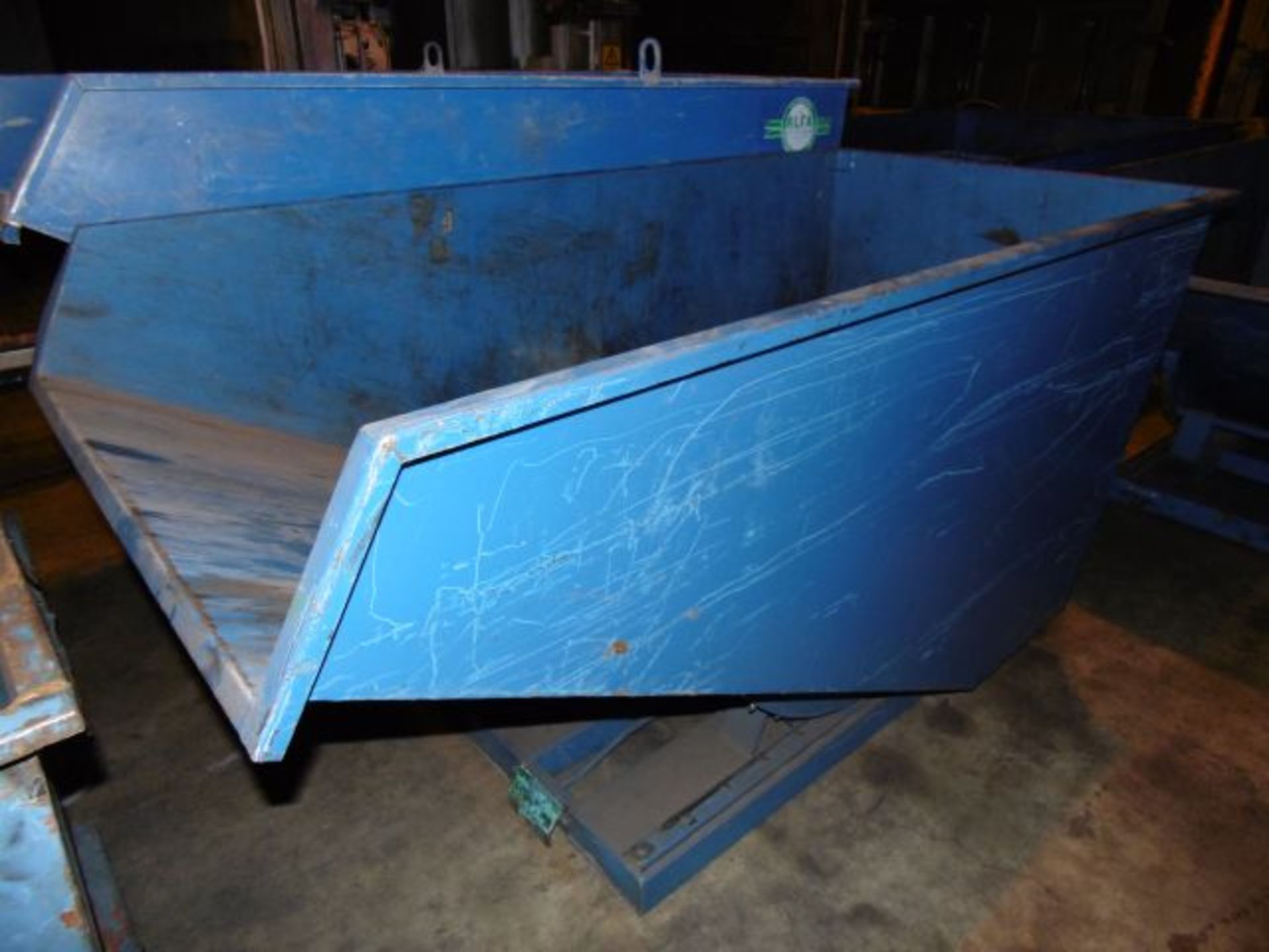 * Tipping Skip; 2100 x 1000mm x 1100mm deep. Loaded onto Buyer's Transport