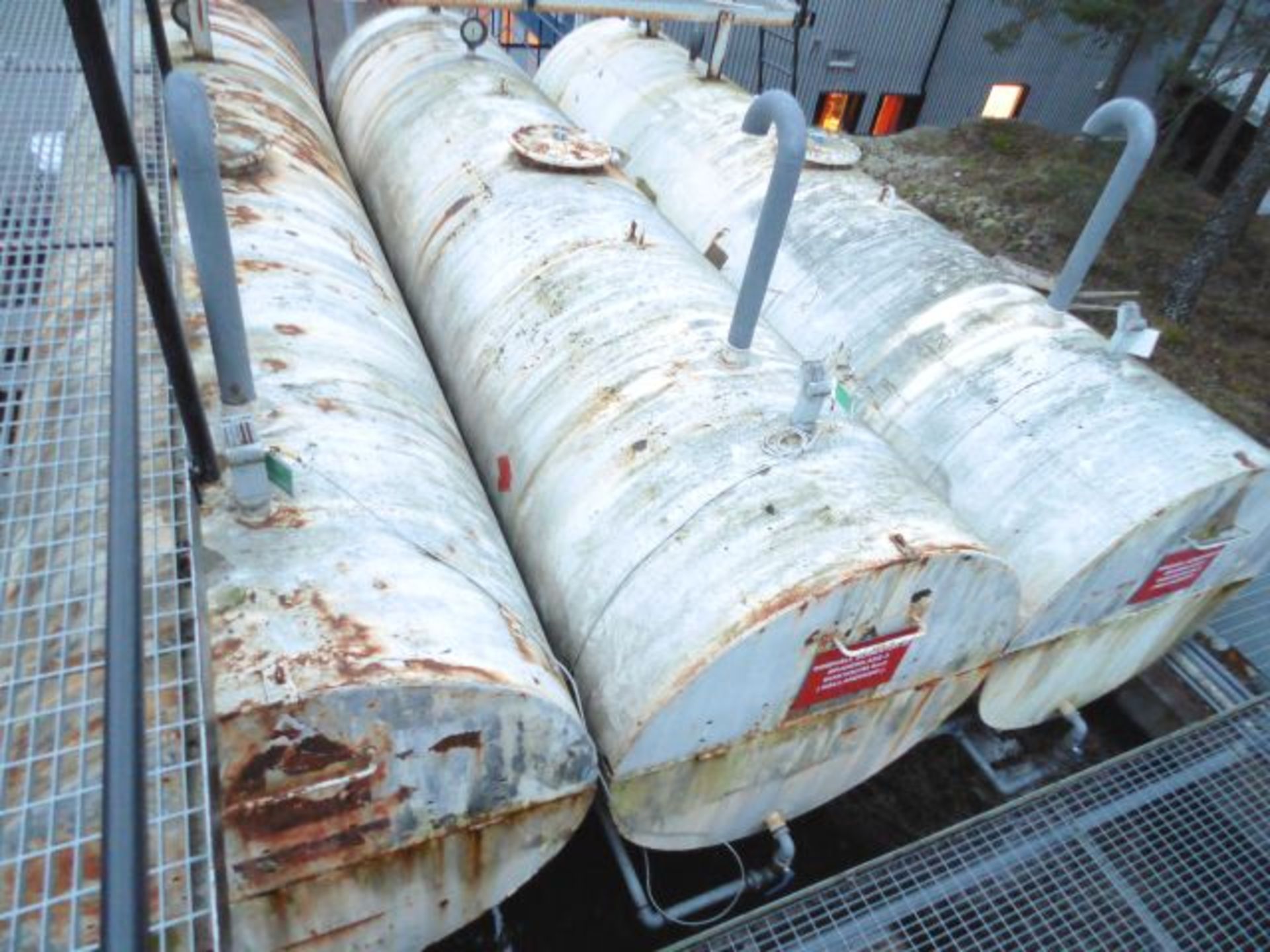 * Oil Tank Farm comprising 8 x Horizontal Tanks & all associated Steel Gantrys/Walkways; AGB 20, - Image 4 of 16