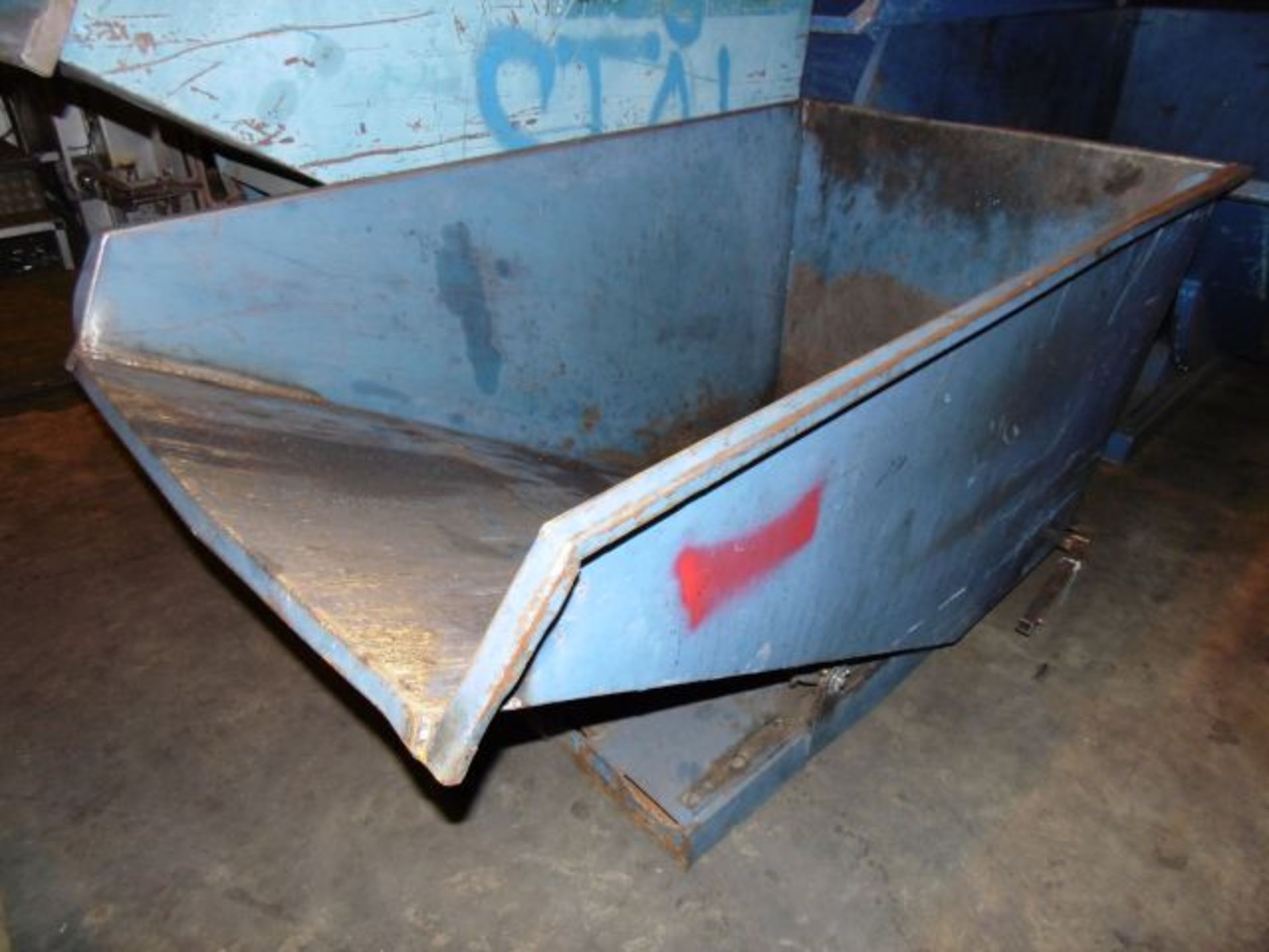 * Tipping Skip; 1800 x 1000mm x 900mm deep. Loaded onto Buyer's Transport