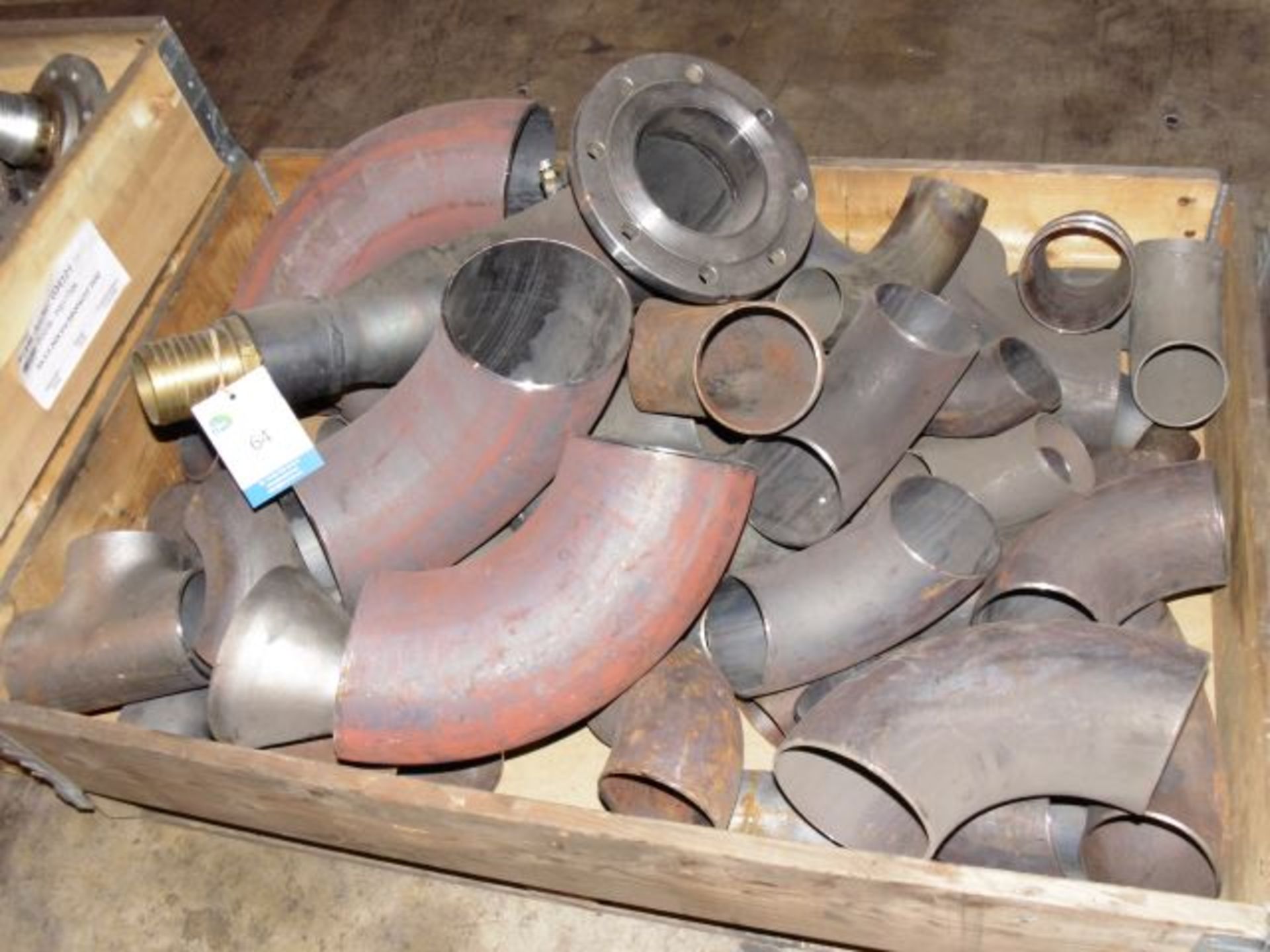 * Pallet of assorted Pipe Bends, Tee Sections etc. Loaded onto Buyer's Transport