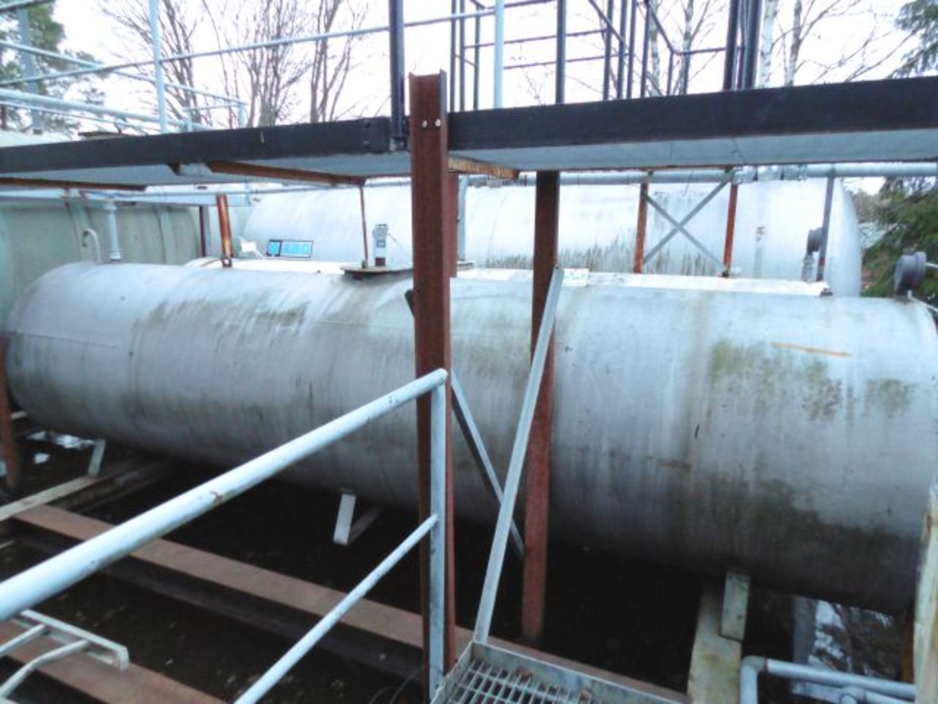 * Oil Tank Farm comprising 8 x Horizontal Tanks & all associated Steel Gantrys/Walkways; AGB 20, - Image 10 of 16