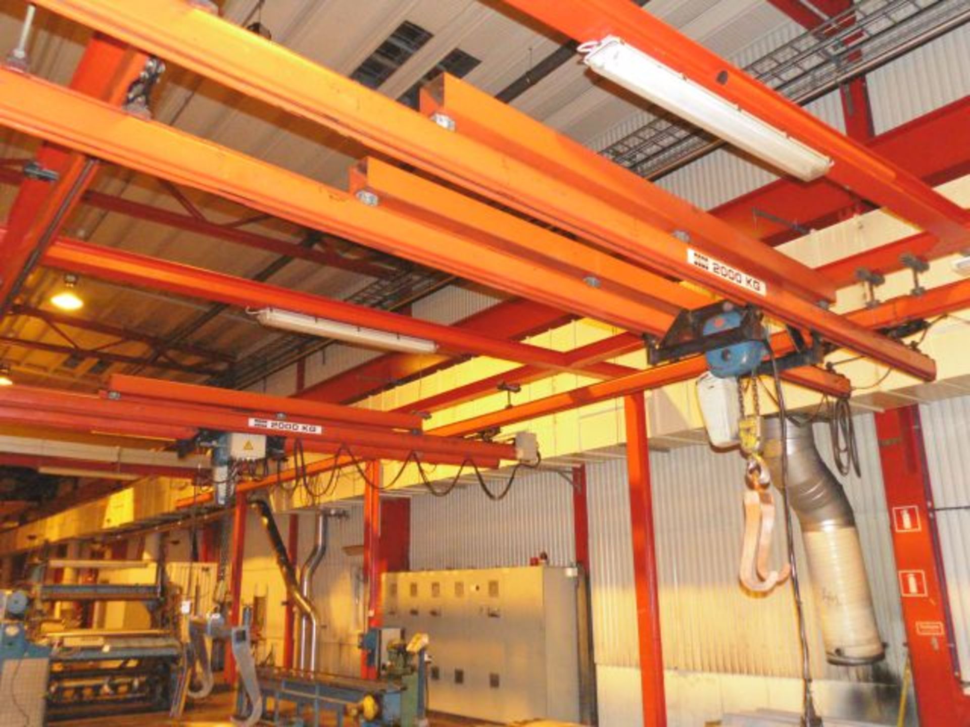 * RSJ Gantry with 2 x 2000kg KONE Pendant Operated Hoists.  Click here to view more information on - Image 2 of 7