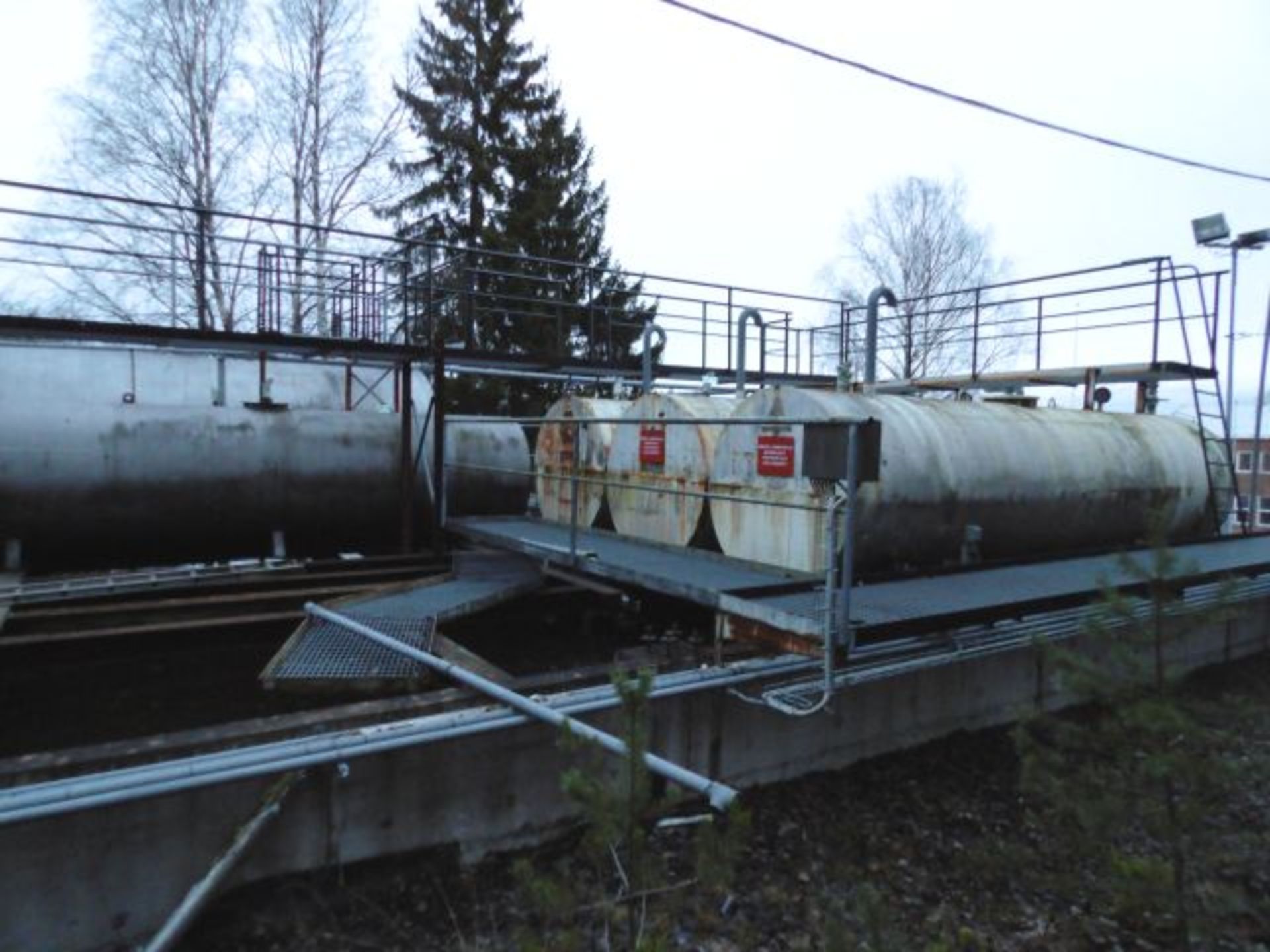 * Oil Tank Farm comprising 8 x Horizontal Tanks & all associated Steel Gantrys/Walkways; AGB 20, - Image 16 of 16