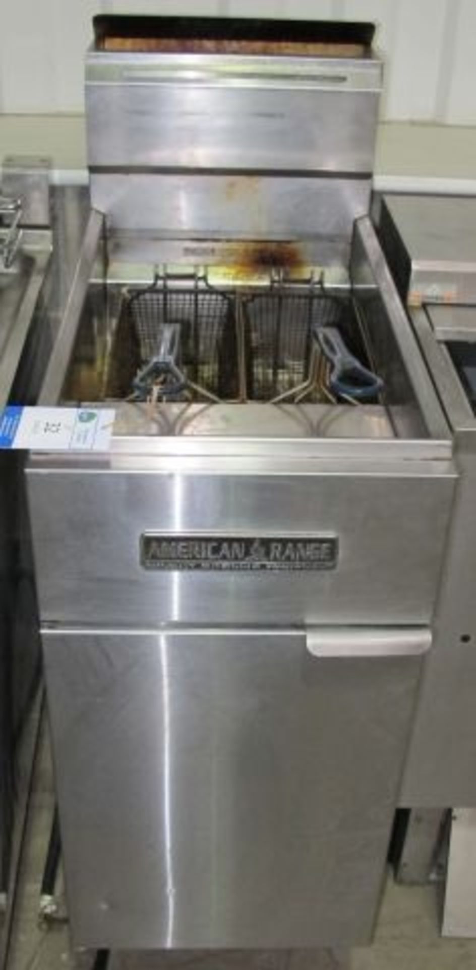 * American Range double basket stainless steel gas fryer