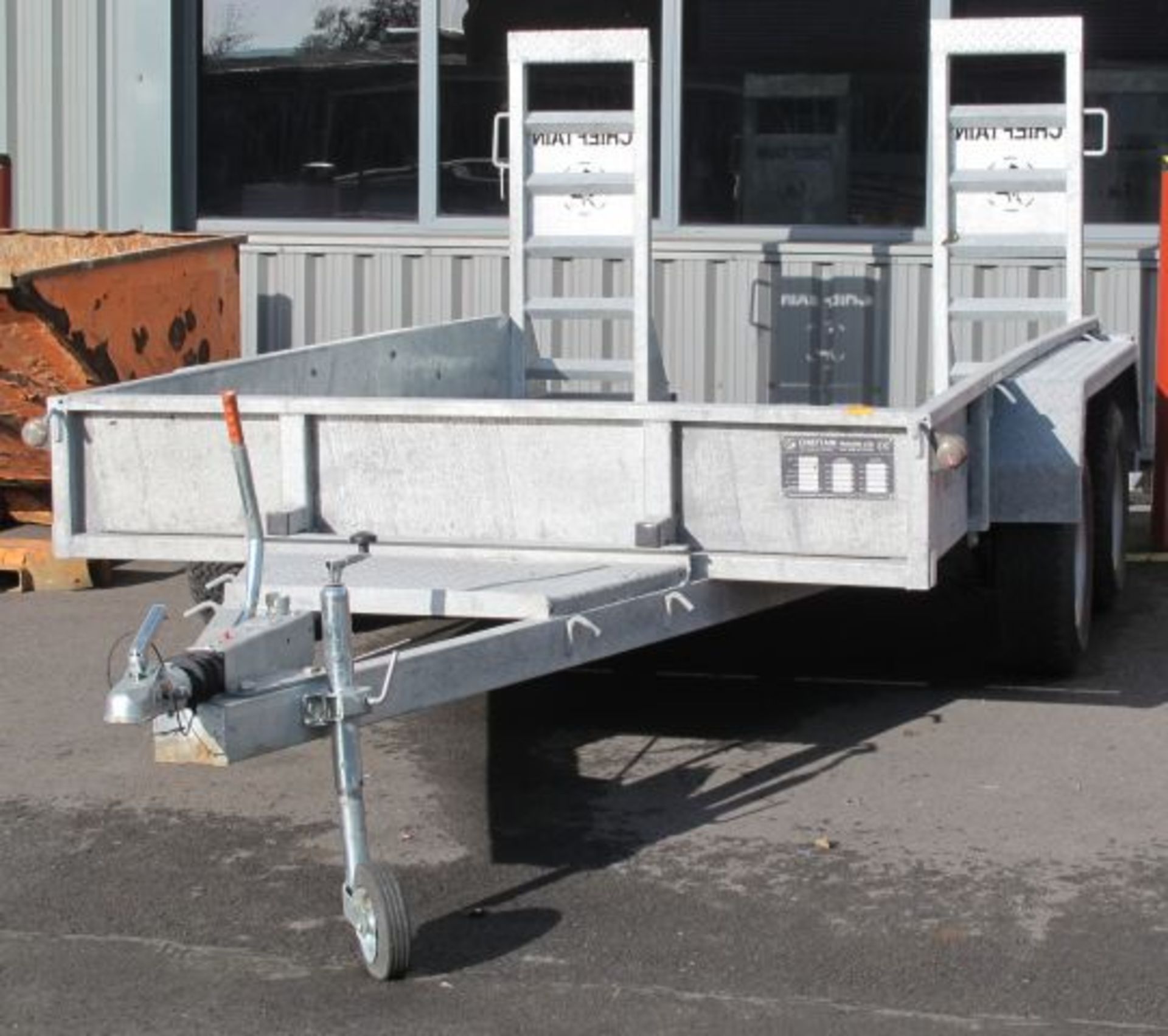 * 2005 Chieftain 3500KG Twin Axle Galvanised Plant Trailer; size 3100mm x 1860mm; Serial No PT1053