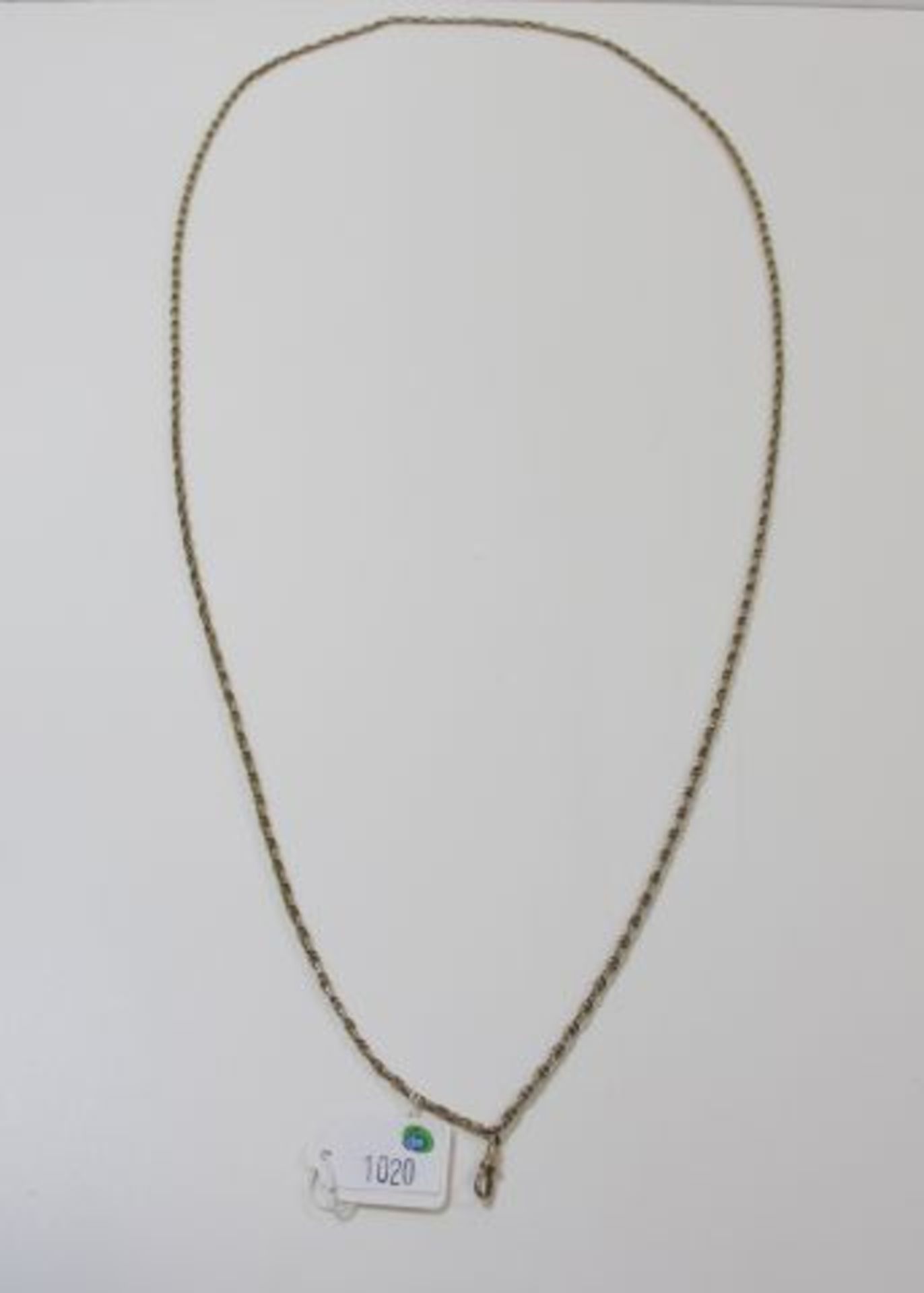 A 9ct Gold Muff Chain, 140cms, 23g (est. £200-£250)