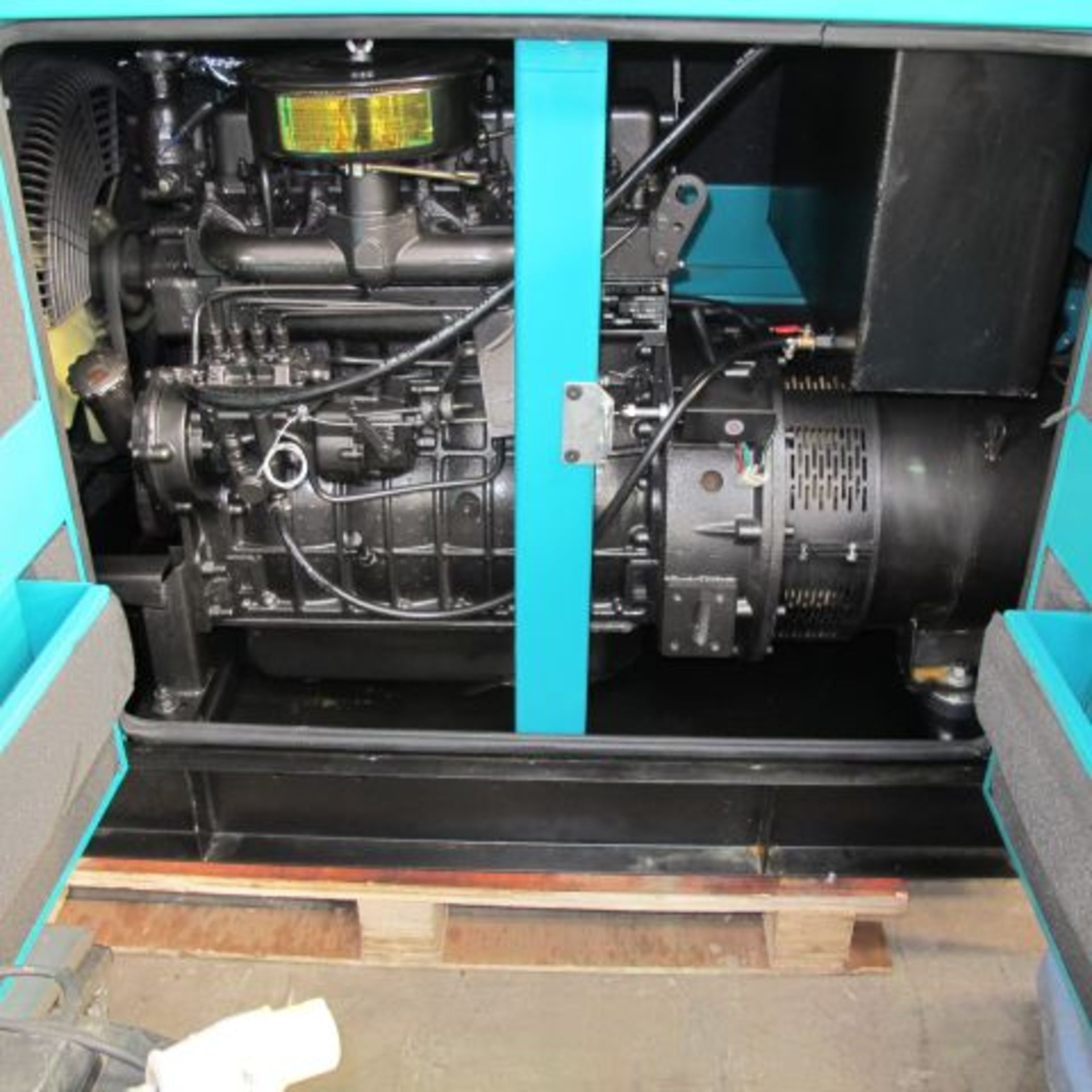 * 2014 Hopow Power Type HSG-45 Skid Mounted Silent Diesel Generator; new & unused/1 x recorded hour - Image 2 of 6