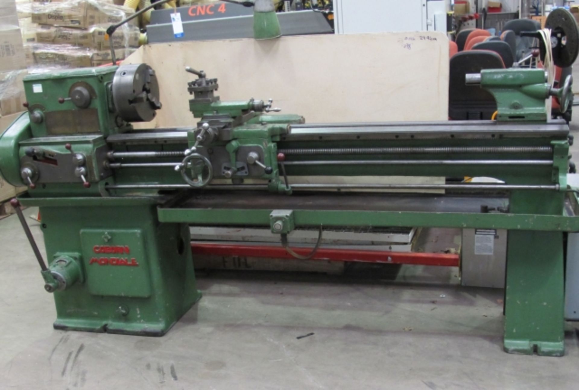 * Coborn Mondiale Gap Bed Lathe 188cm Bed c/w 3 Jaw Chuck with Internal and External Jaws, 3 Phase.