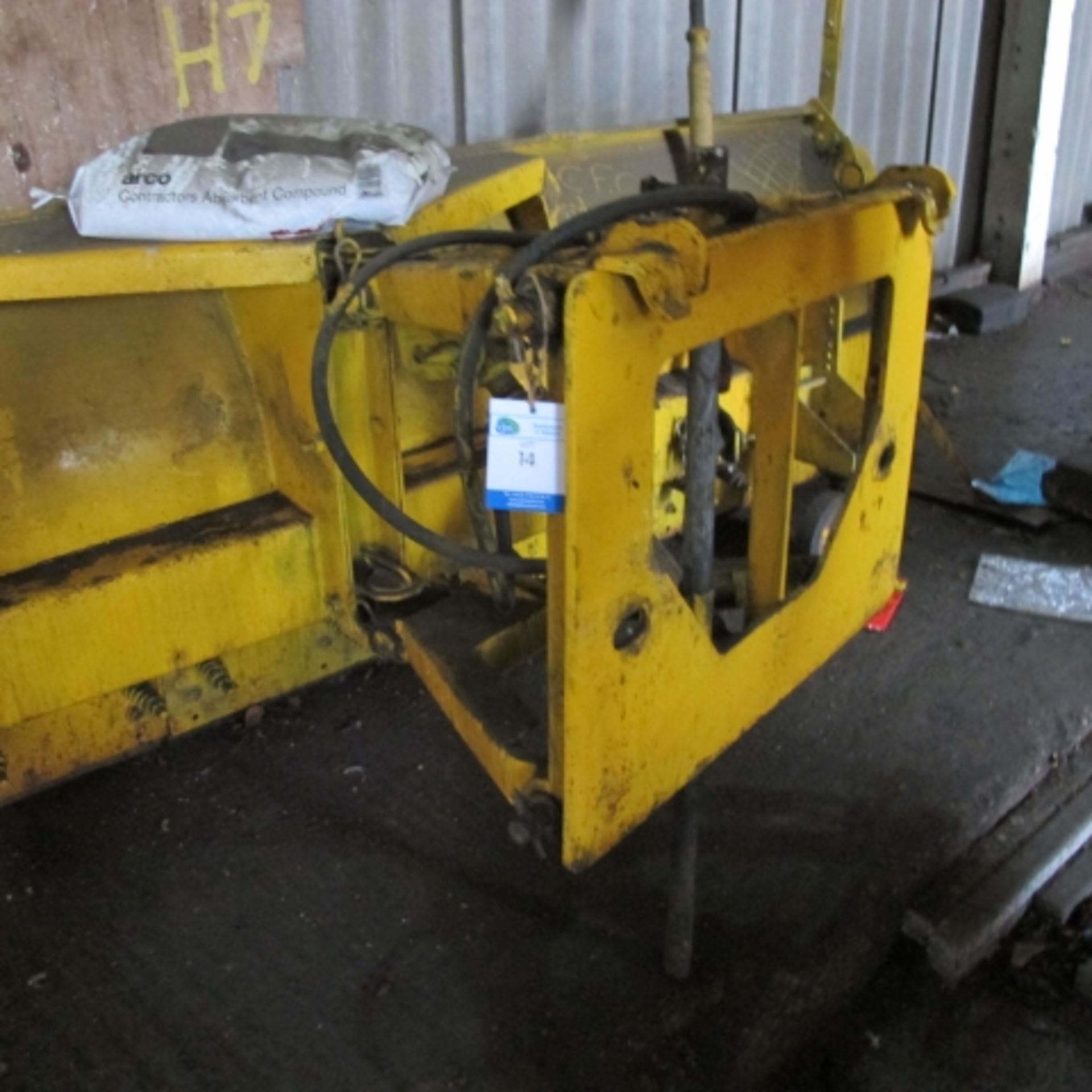 * Hydraulically Adjustable Snow Plough Attachment 3.07m wide, 0.9m high - Image 2 of 2