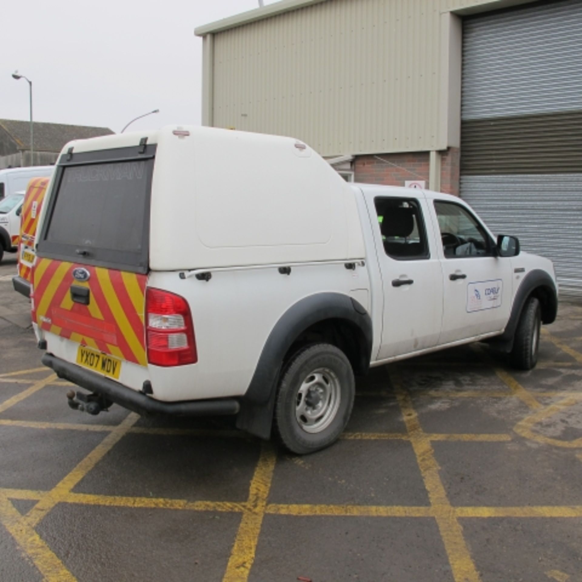 * Ford Ranger 2.5TDCI 4WD Crew Cab Pick Up with Rear Canopy & Ball Hitch, Reg YX07 WDV, - Image 3 of 9