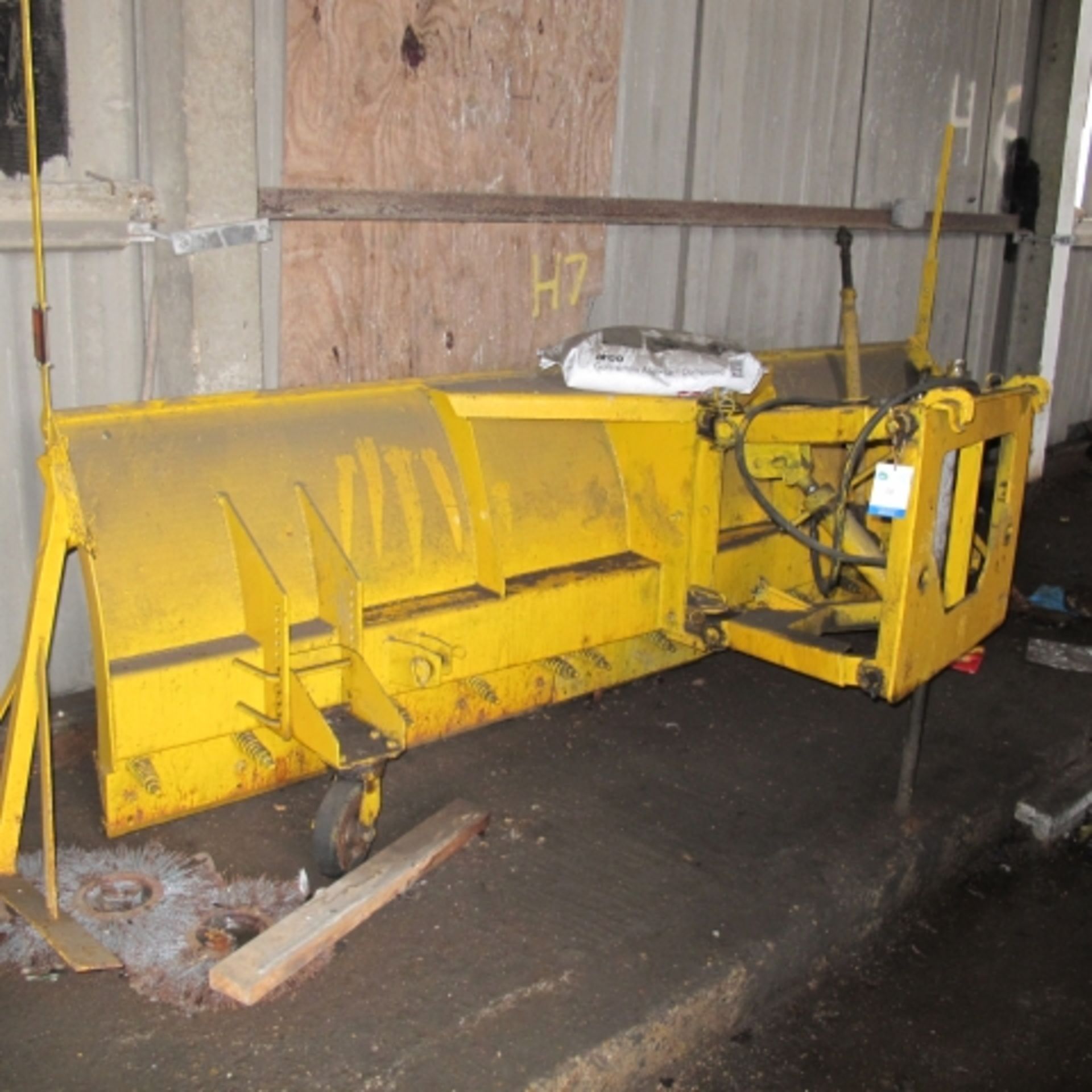 * Hydraulically Adjustable Snow Plough Attachment 3.07m wide, 0.9m high