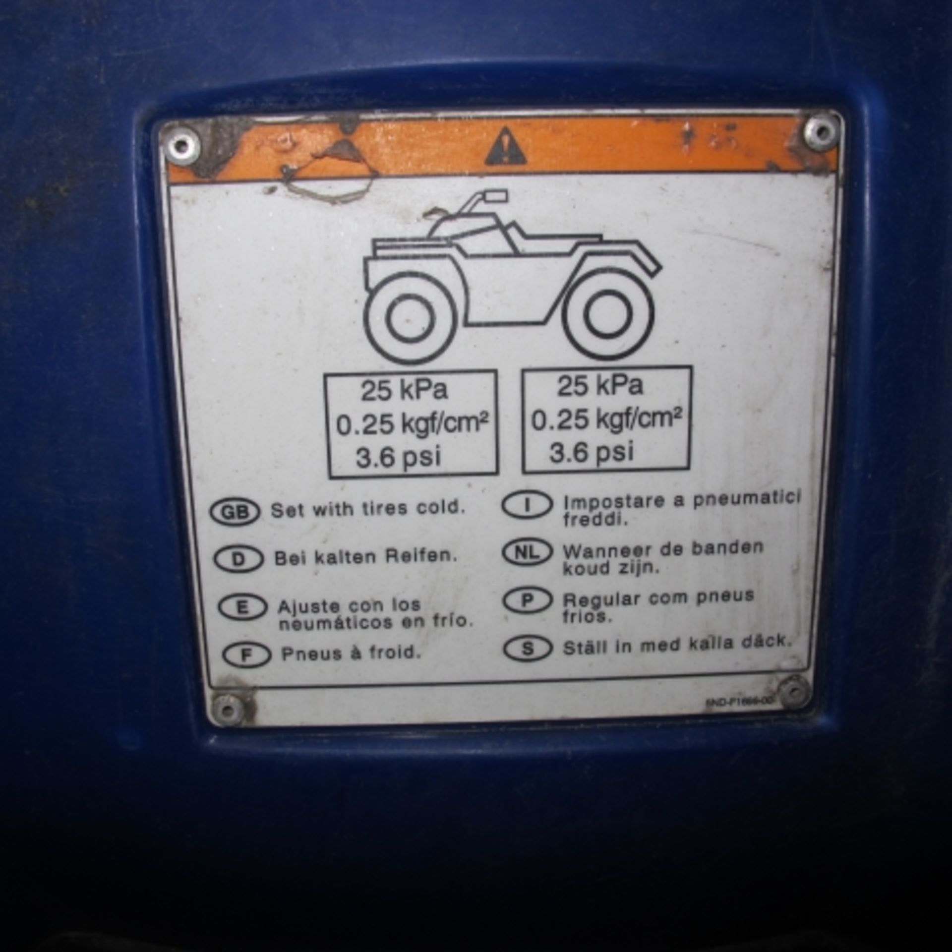 * 2008 Yamaha Grizzly Ultramatic 350 2WD Quad Bike fitted with Vale Engineering (York) Spray - Image 7 of 12