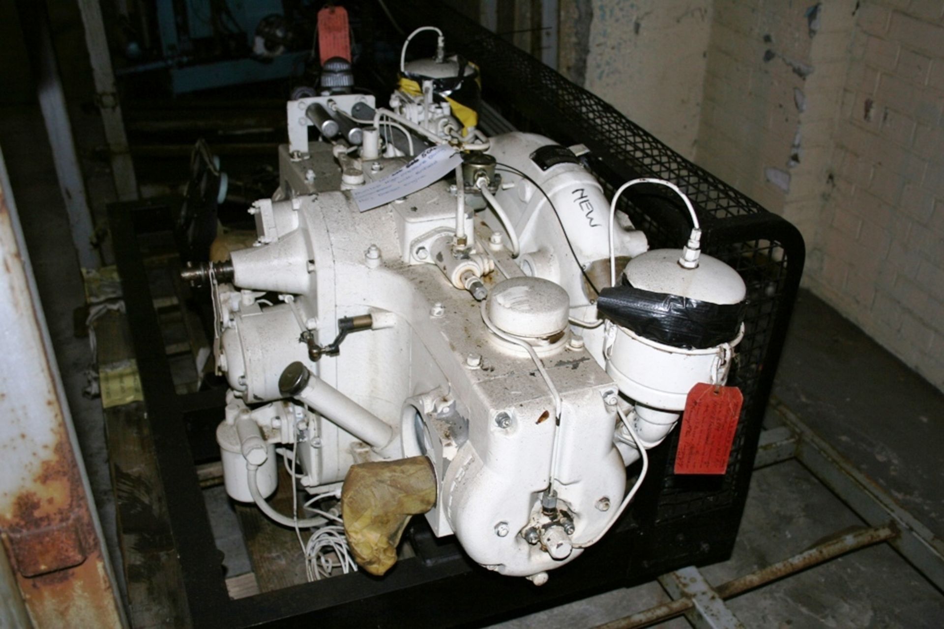 * Diesel Engine Enfield ho2 V twin compressor for diving use, Max working pressure1200PSI unused - Image 4 of 7