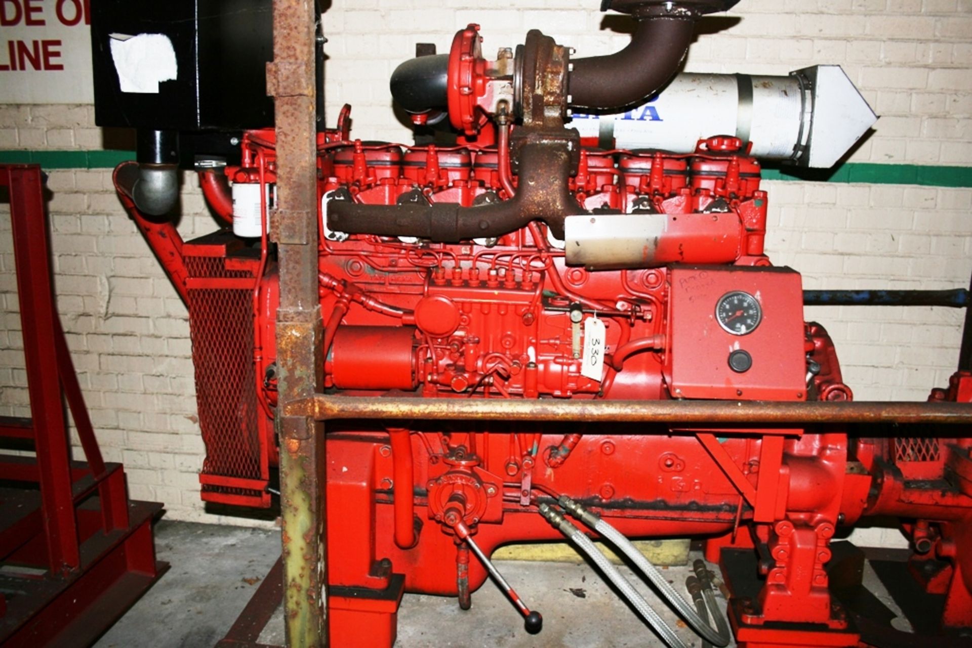 * Diesel Engined Water pump; Volvo TD100, 6cyl Turbo, Mather & Pitt Pump, Model 8/8CMEB, Size - Image 6 of 6