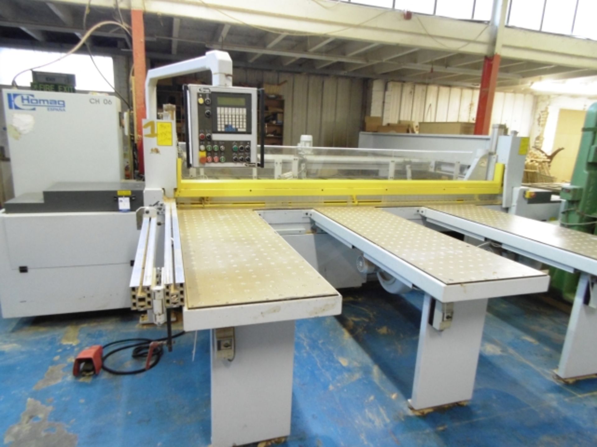 1999 HOMAG TYPE CH-06/32/22 CNC BEAM SAW; MAX WIDTH 3200MM; WITH HOMATIC CNC CONTROLS; 3 PHASE; - Image 7 of 13