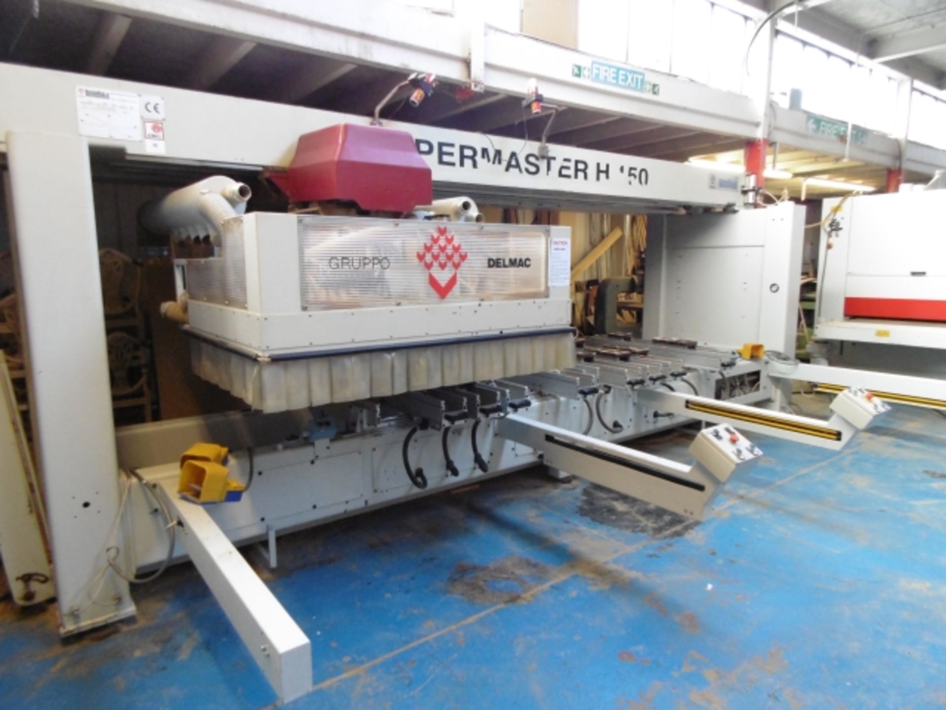 1996 DELMAC BUSELLATO SUPERMASTER H150 CNC BRIDGE - TYPE ROUTER; BED LENGTH 5400MM, 8 X SUCTION - Image 15 of 22