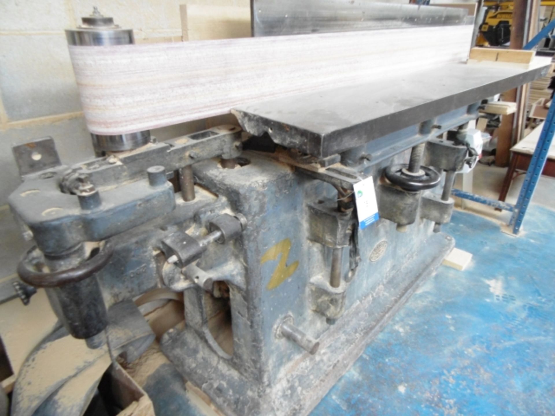 A. COOKSLEY HORIZONTAL BELT SANDER; BED LENGTH 1430MM; 3 PHASE; WITH ABB E-PACK BRAKE. PLEASE NOTE - Image 5 of 5