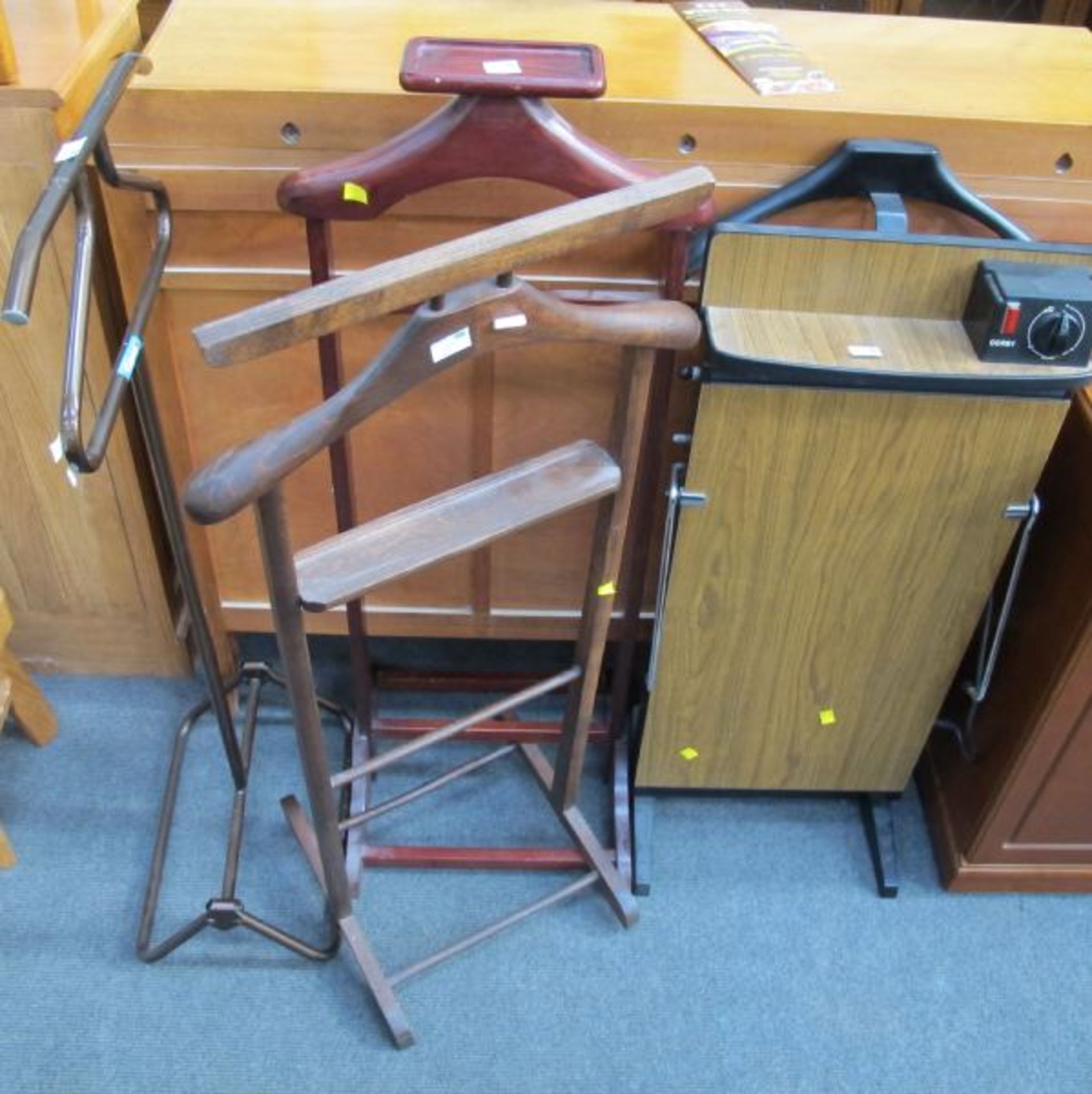 A Corby Electric Trouser Press, three Valet Stands and three Suitcases.  (est. £20-£30) - Image 2 of 2