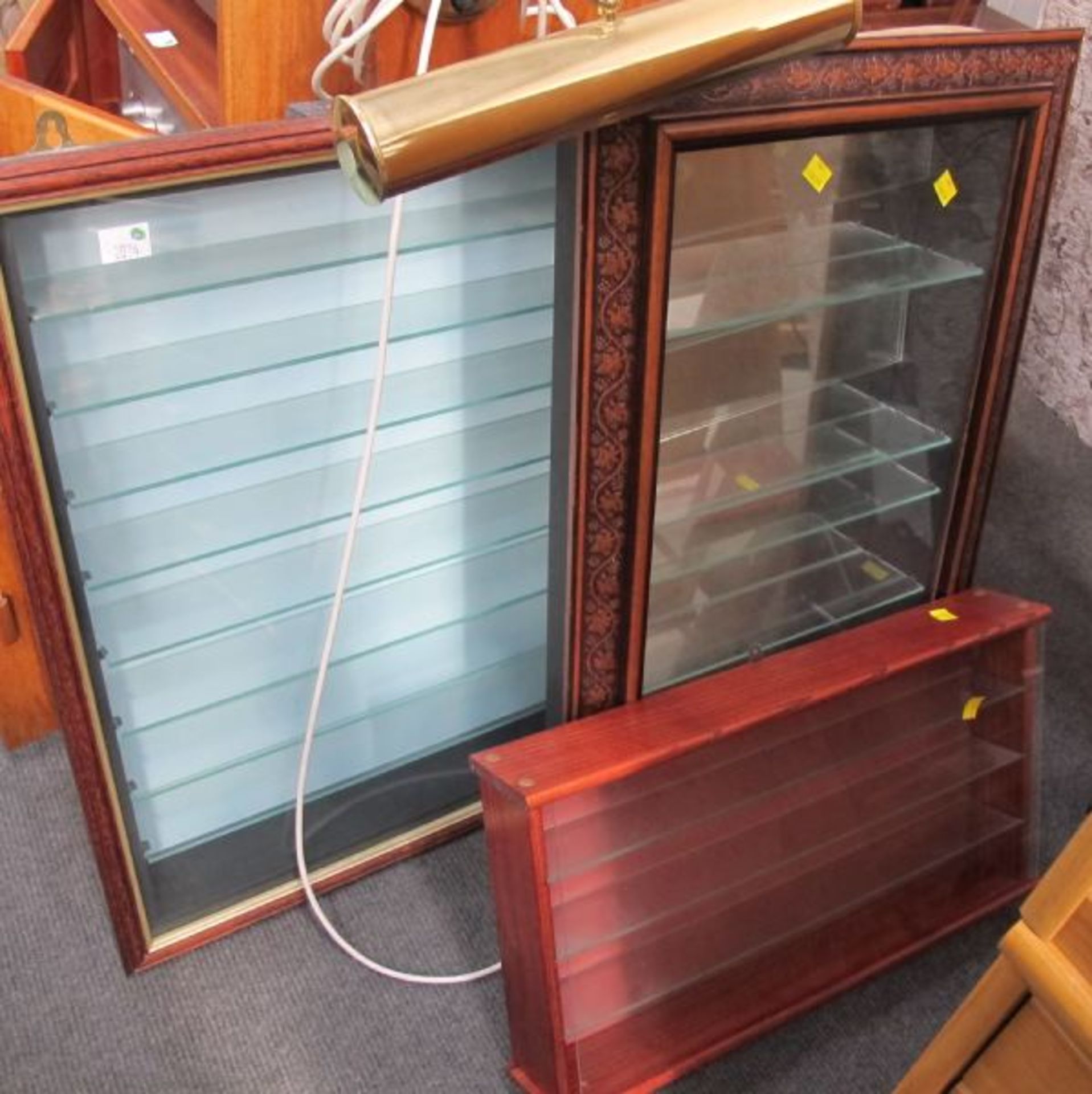 A Rotel Stereo Amplifier and JVC Cassette Deck with Teak Cabinet together with Two Wall Mounted - Image 4 of 4