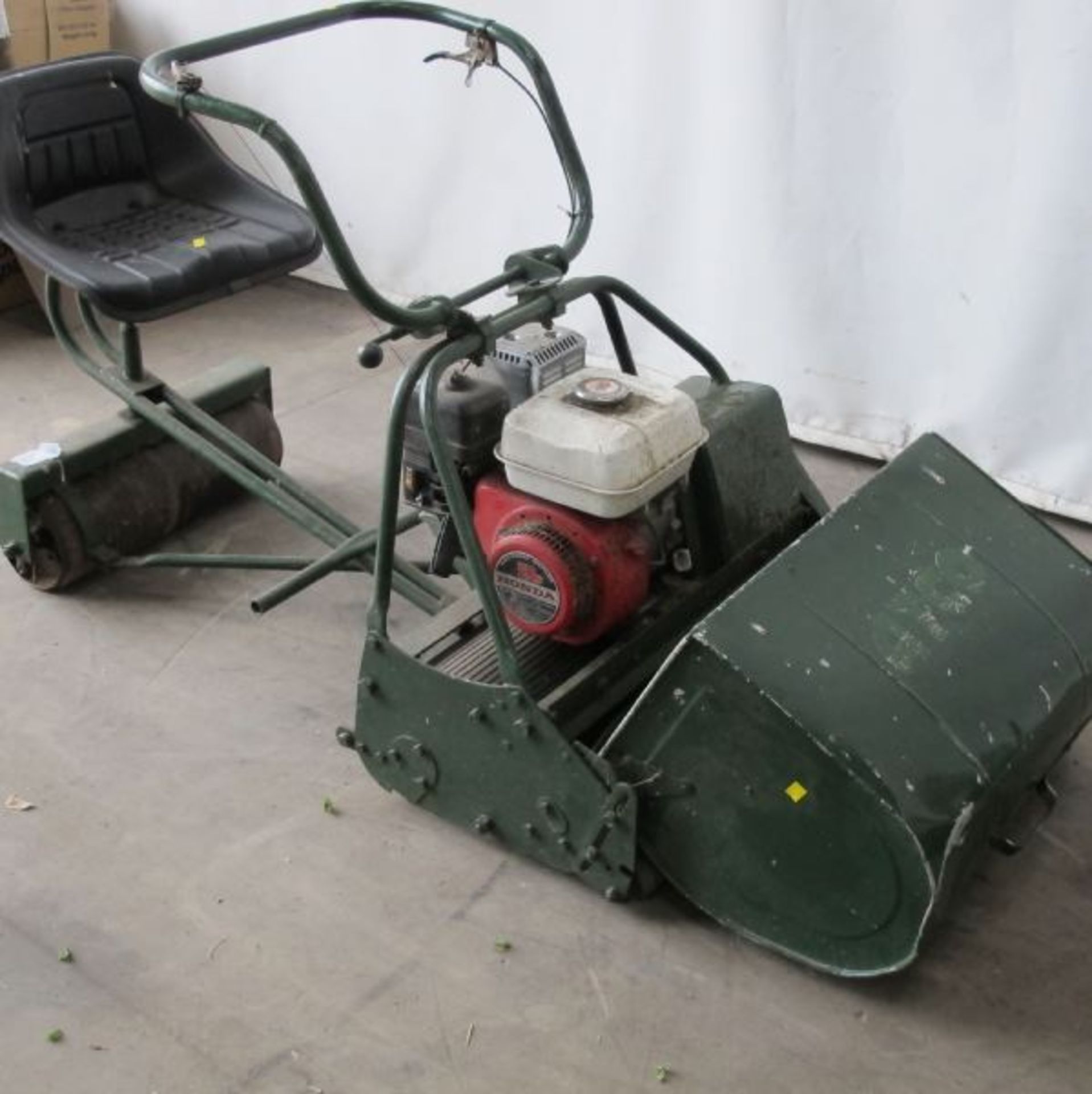 ATCO Honda powered Ride on Mower.  Please note there is a £5 plus VAT handling fee on this lot.