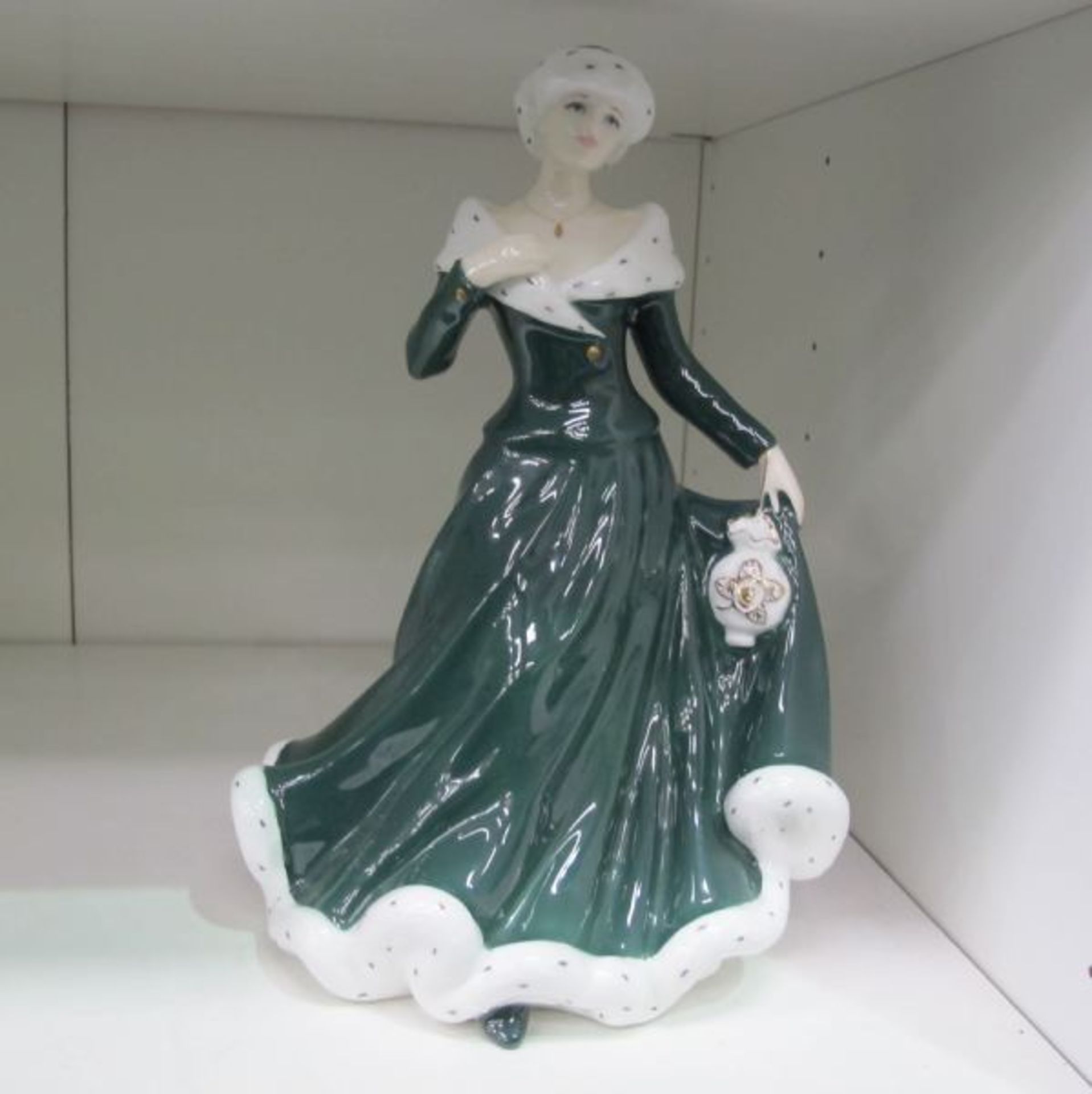 Four figurines of Ladies - Royal Worcester Debutane; Royal Doulton Wintertime and Jessica together - Image 5 of 5