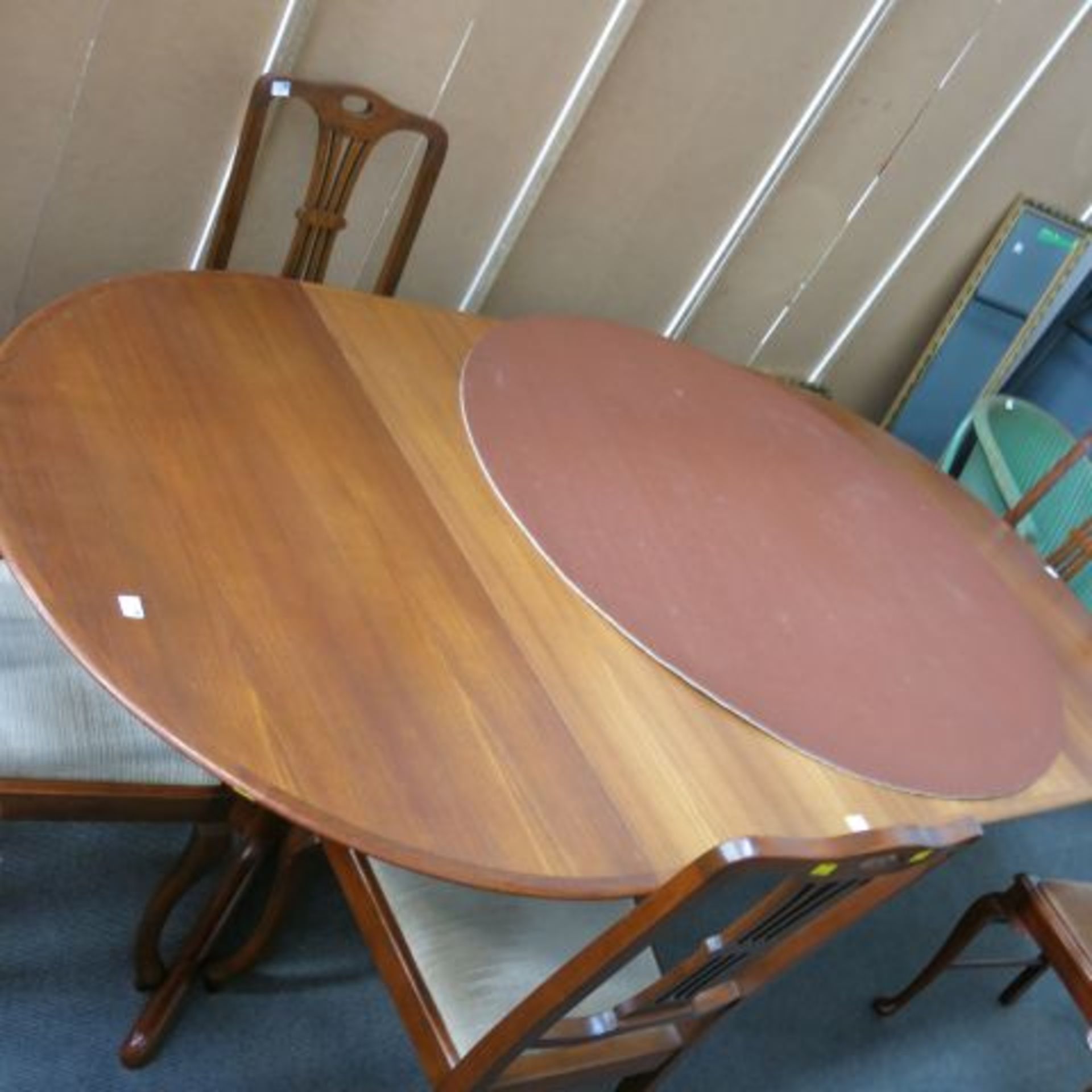 A Set of Four Edwardian Mahogany Pierced Back Single Chairs, A Pair of Rollback Single Chairs - Image 2 of 3