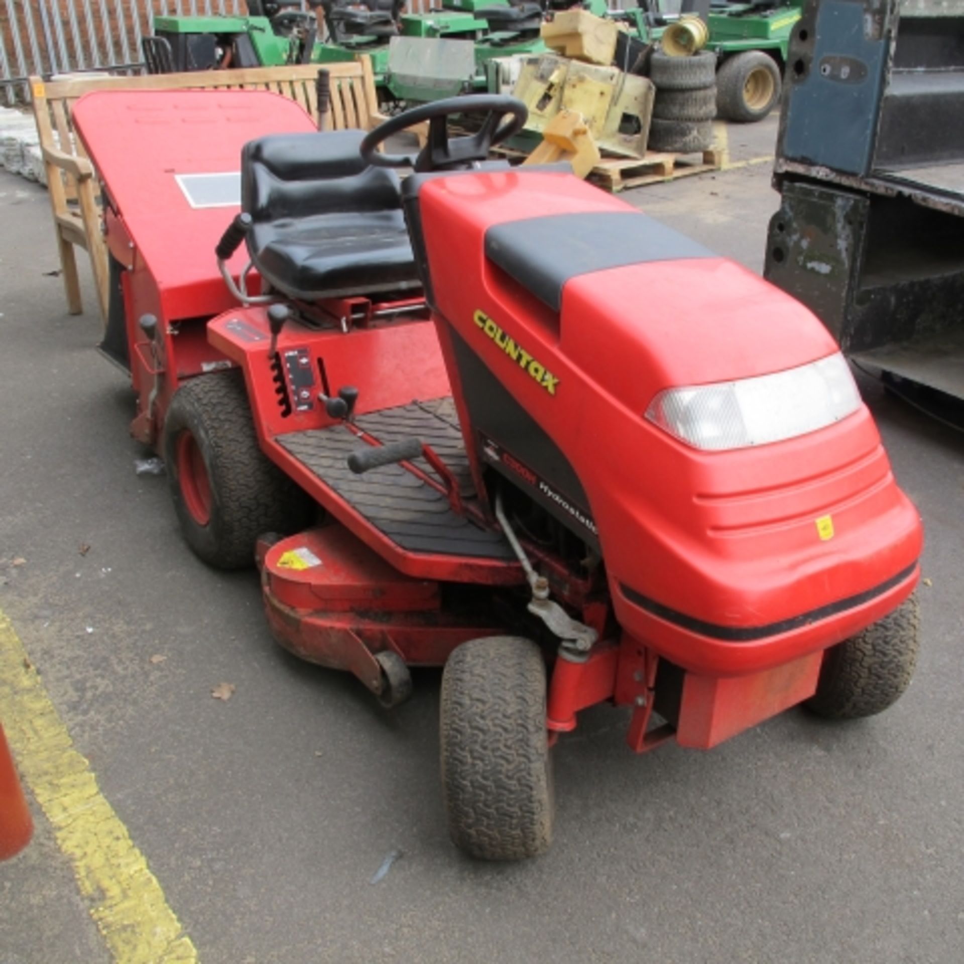 * A Countax C300H Hydrostatic Rode on Mower (starts but doesn't drive) c/w brand new battery - Image 2 of 3