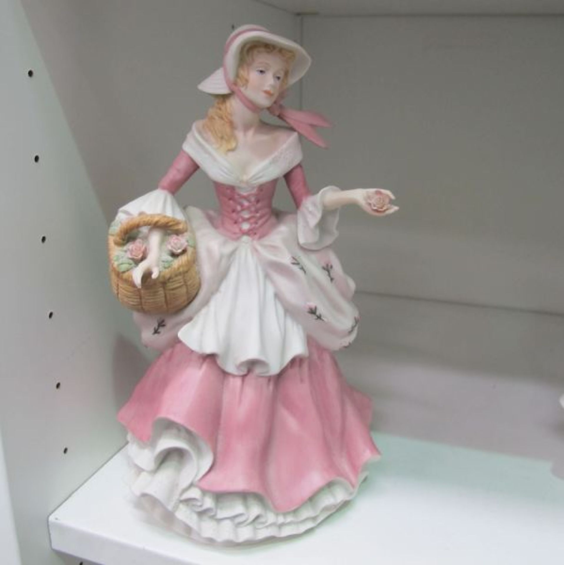 Four figurines of Ladies - Royal Worcester Debutane; Royal Doulton Wintertime and Jessica together - Image 2 of 5