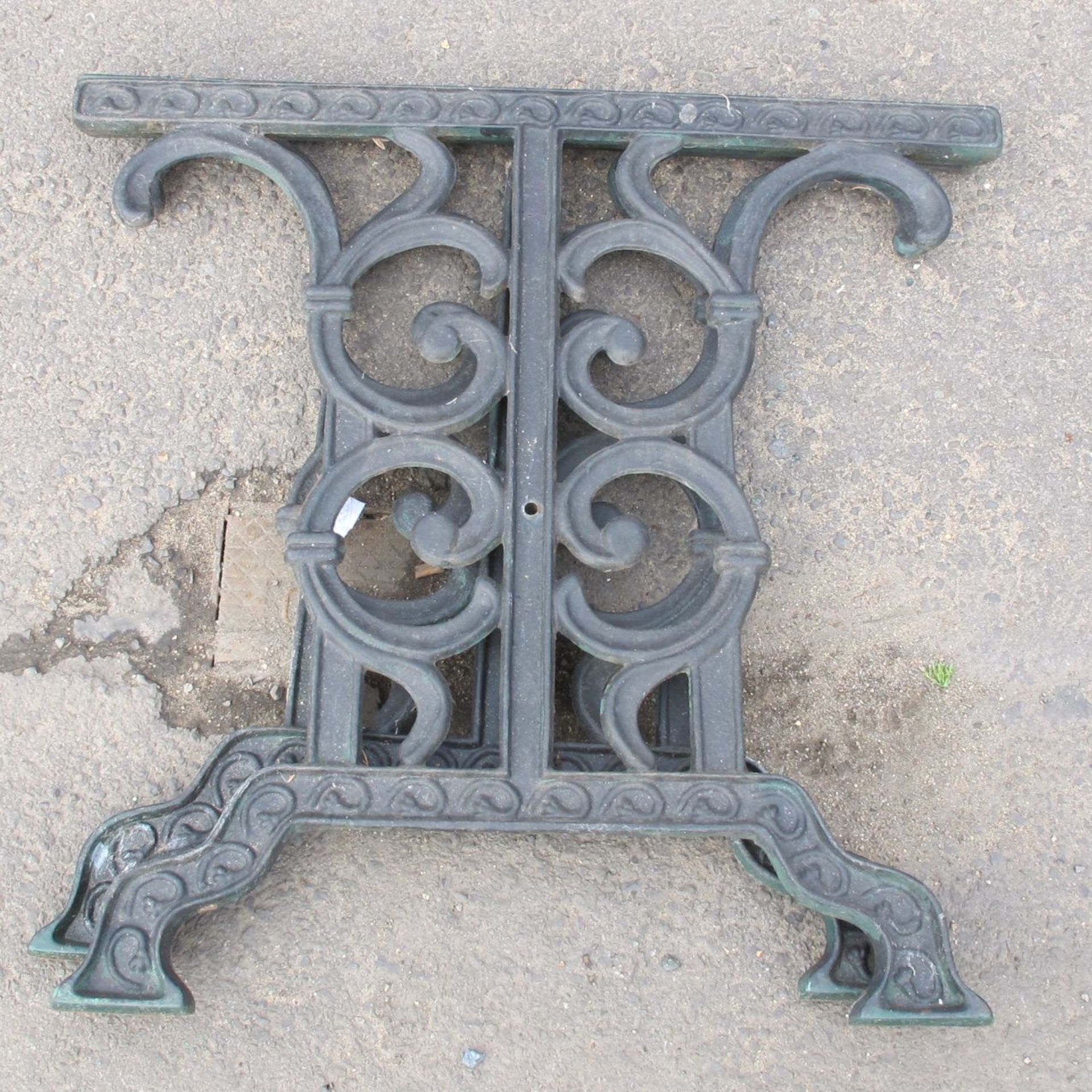 A set of Cast Iron table ends & 2 sets of Cast Iron seat ends