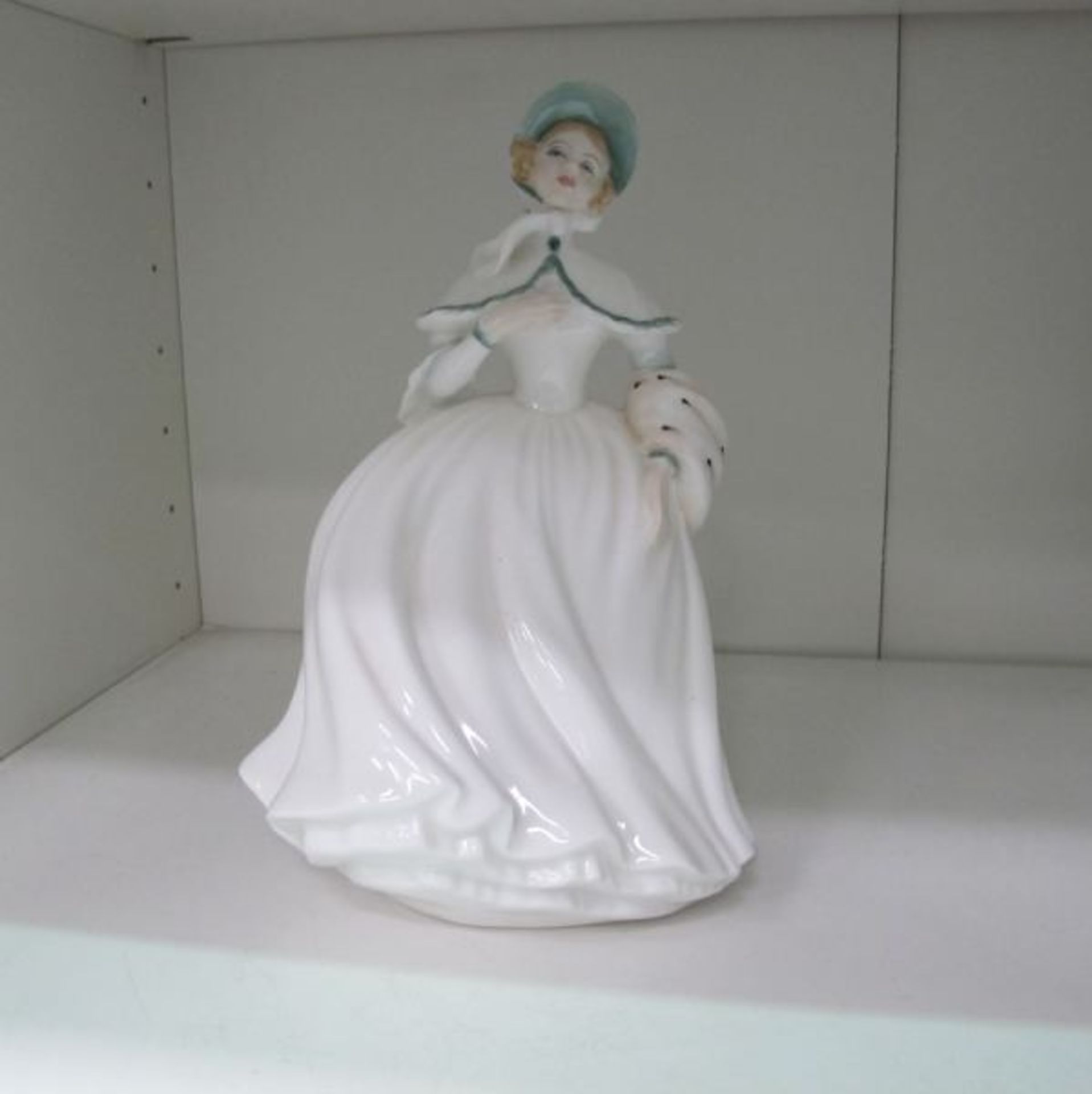 Four figurines of Ladies - Royal Worcester Debutane; Royal Doulton Wintertime and Jessica together - Image 3 of 5