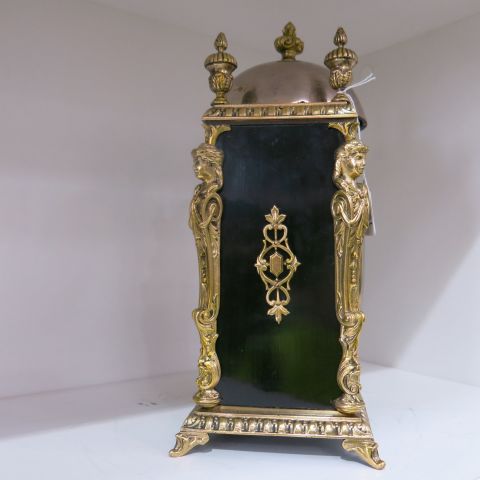 This is a Timed Online Auction on Bidspotter.co.uk, Click here to bid.  A French ebonised mantel - Image 2 of 13