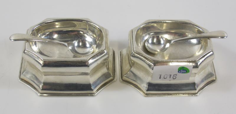 This is a Timed Online Auction on Bidspotter.co.uk, Click here to bid.  Pair of Britannia Silver (