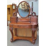 This is a Timed Online Auction on Bidspotter.co.uk, Click here to bid.  A Victorian mahogany Duchess