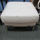 This is a Timed Online Auction on Bidspotter.co.uk, Click here to bid.  A White Faux Leather