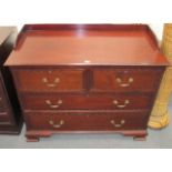 This is a Timed Online Auction on Bidspotter.co.uk, Click here to bid.  A Mahogany Tray Top Chest of