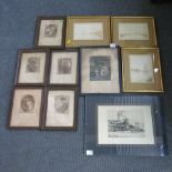 This is a Timed Online Auction on Bidspotter.co.uk, Click here to bid.  9 x Framed Mainly Black