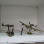 This is a Timed Online Auction on Bidspotter.co.uk, Click here to bid.  Four Brass Models -