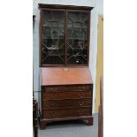 This is a Timed Online Auction on Bidspotter.co.uk, Click here to bid.  A Georgian mahogany bureau